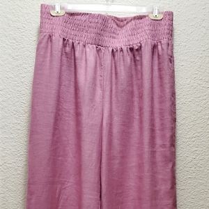 Wide-leg Linen style Pants